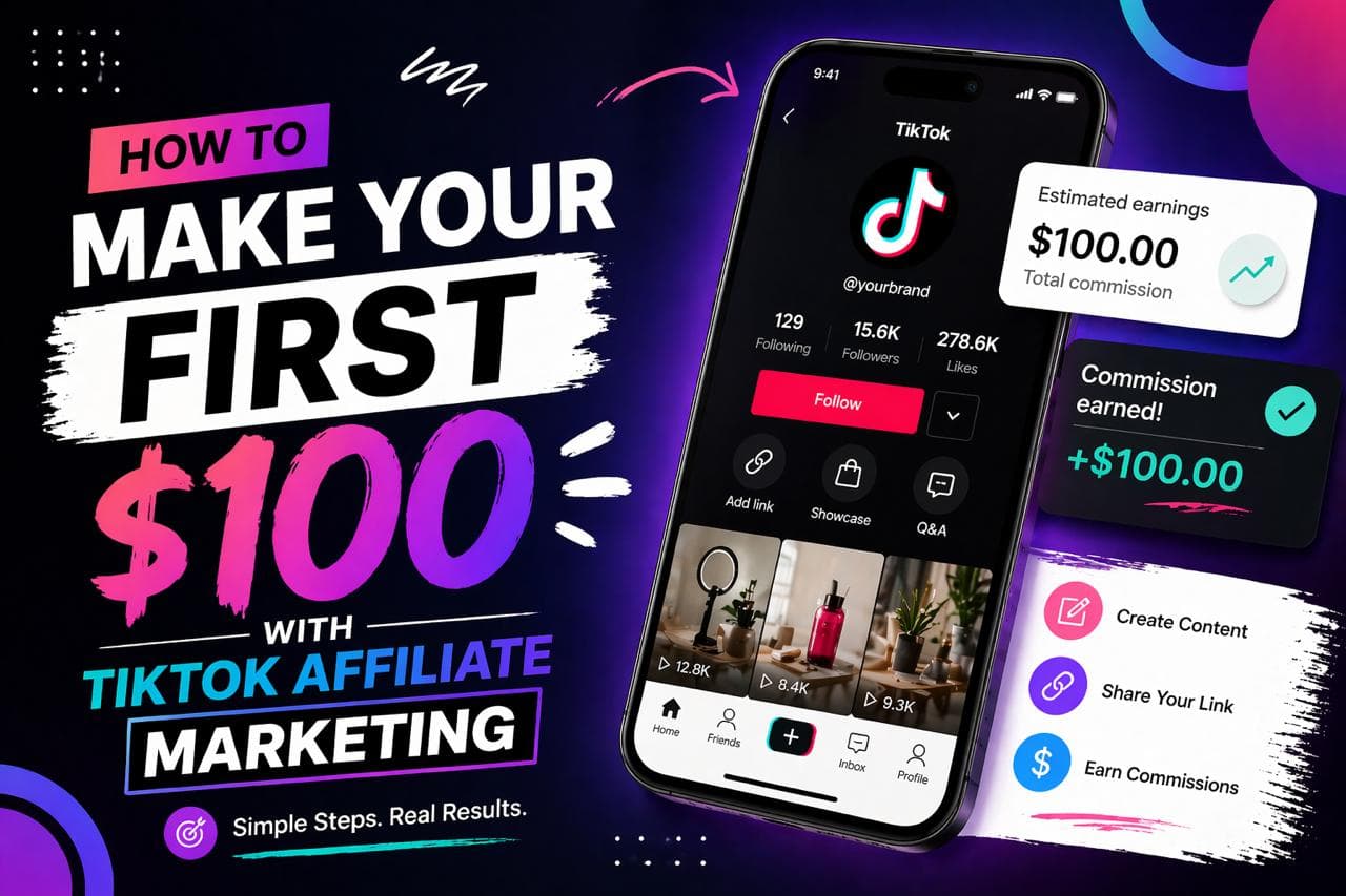 How To Make Your First $100 With Tiktok Affiliate Marketing