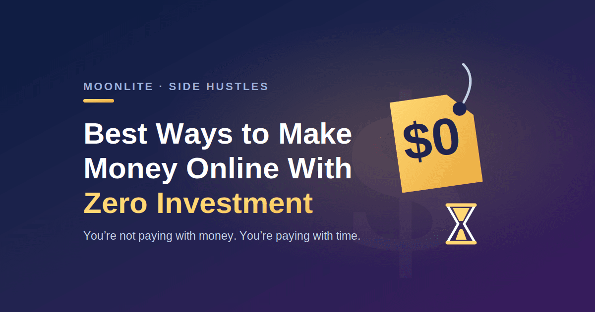Best Ways to Make Money Online with Zero Investment